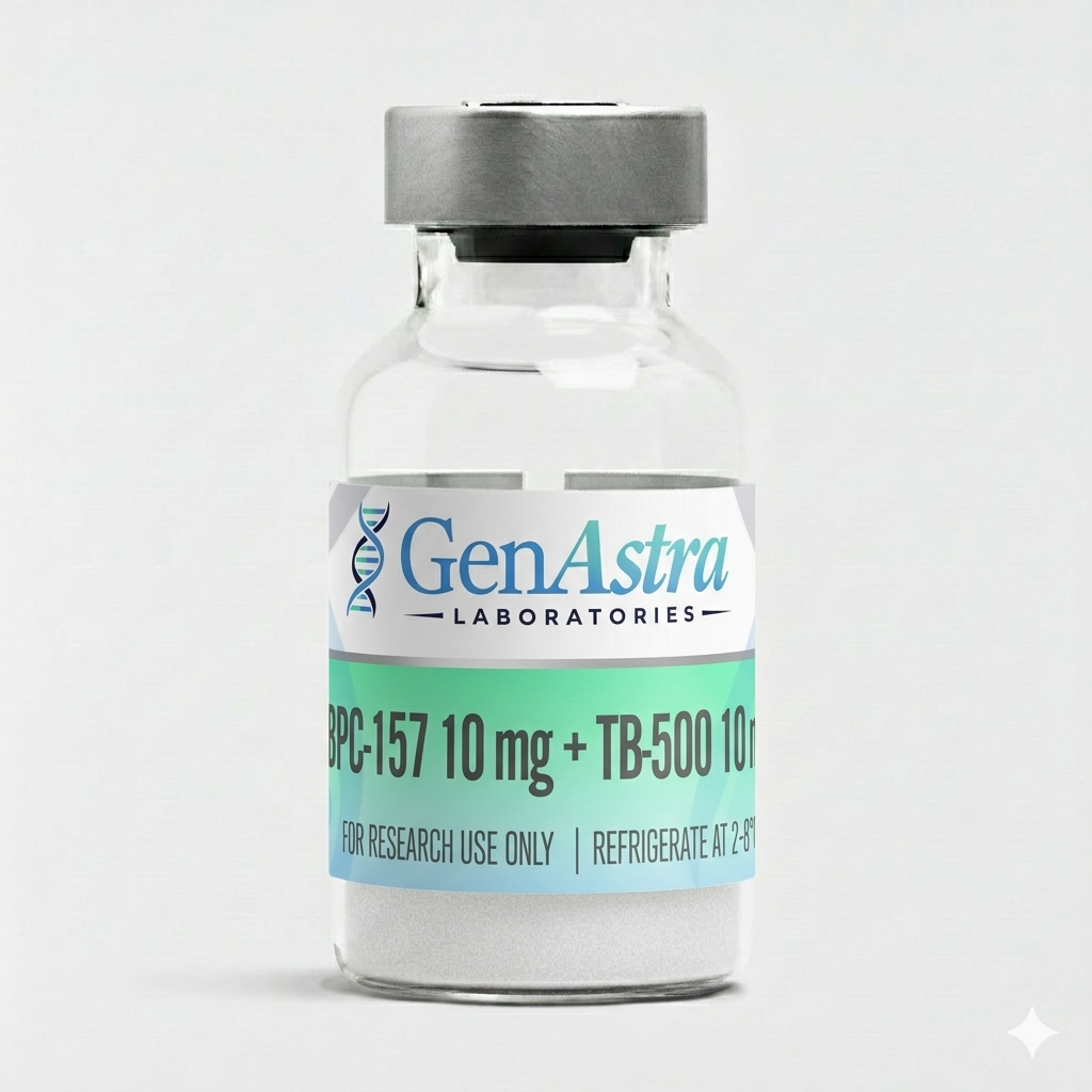 Okanagan Peptides BPC‑157 + TB‑500 20mg blend vial, research use only